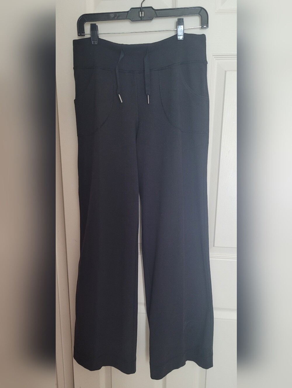 lululemon athletica Black Wide-Leg Drawcord Pants